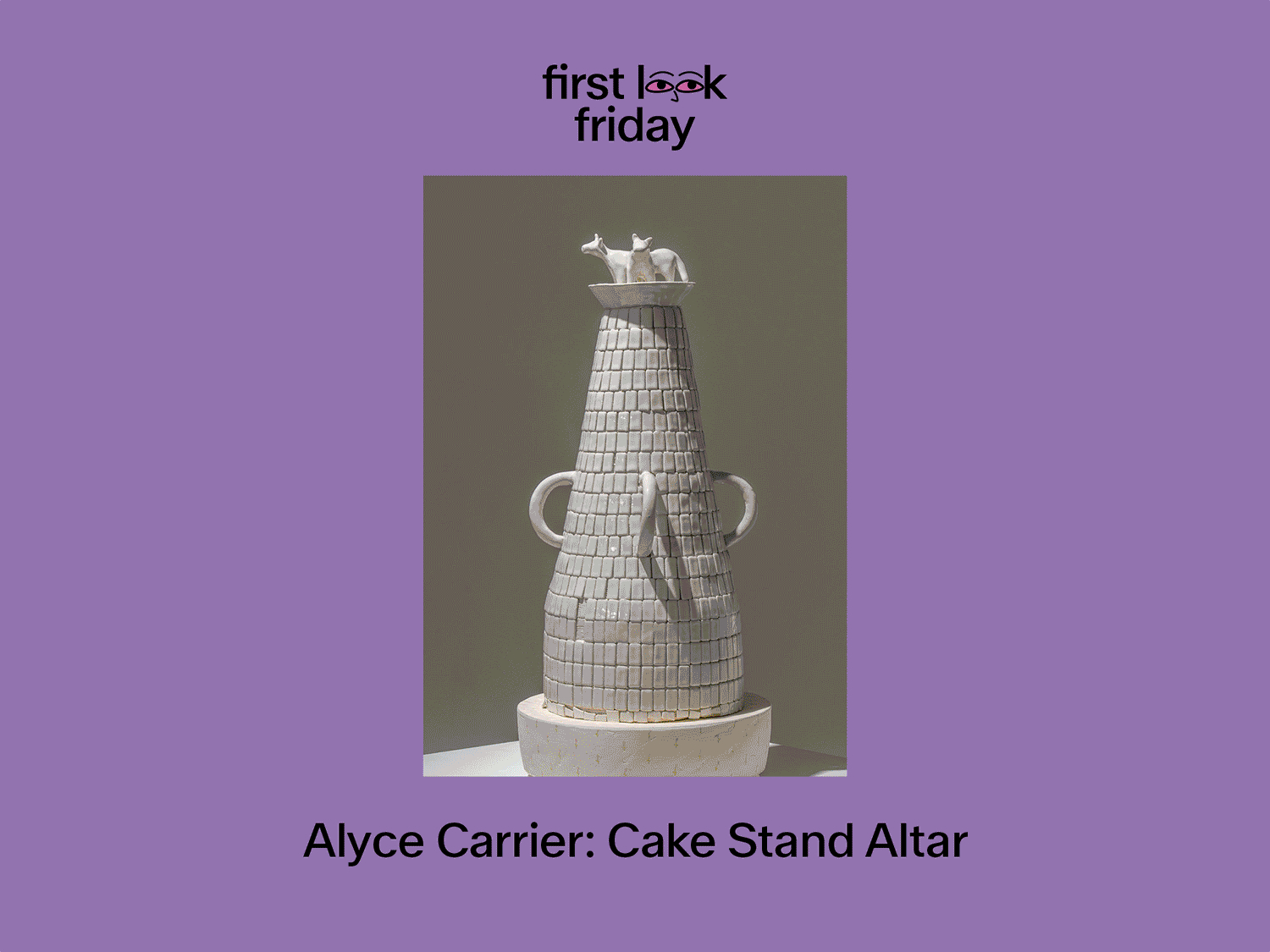 cake stand altar